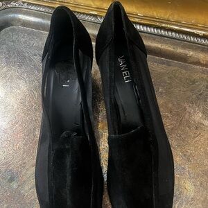 Designer shoe Van Eli Black Women's leather mesh Shoes